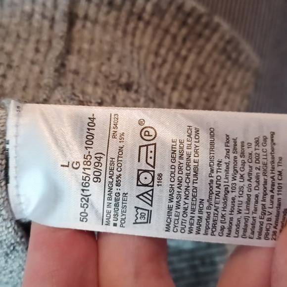 💙🌺Gray Patterned Men's Sweater - Picture 8 of 9